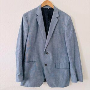 Bonobos Men's Blue Blazer Standard Fit Size 40 R